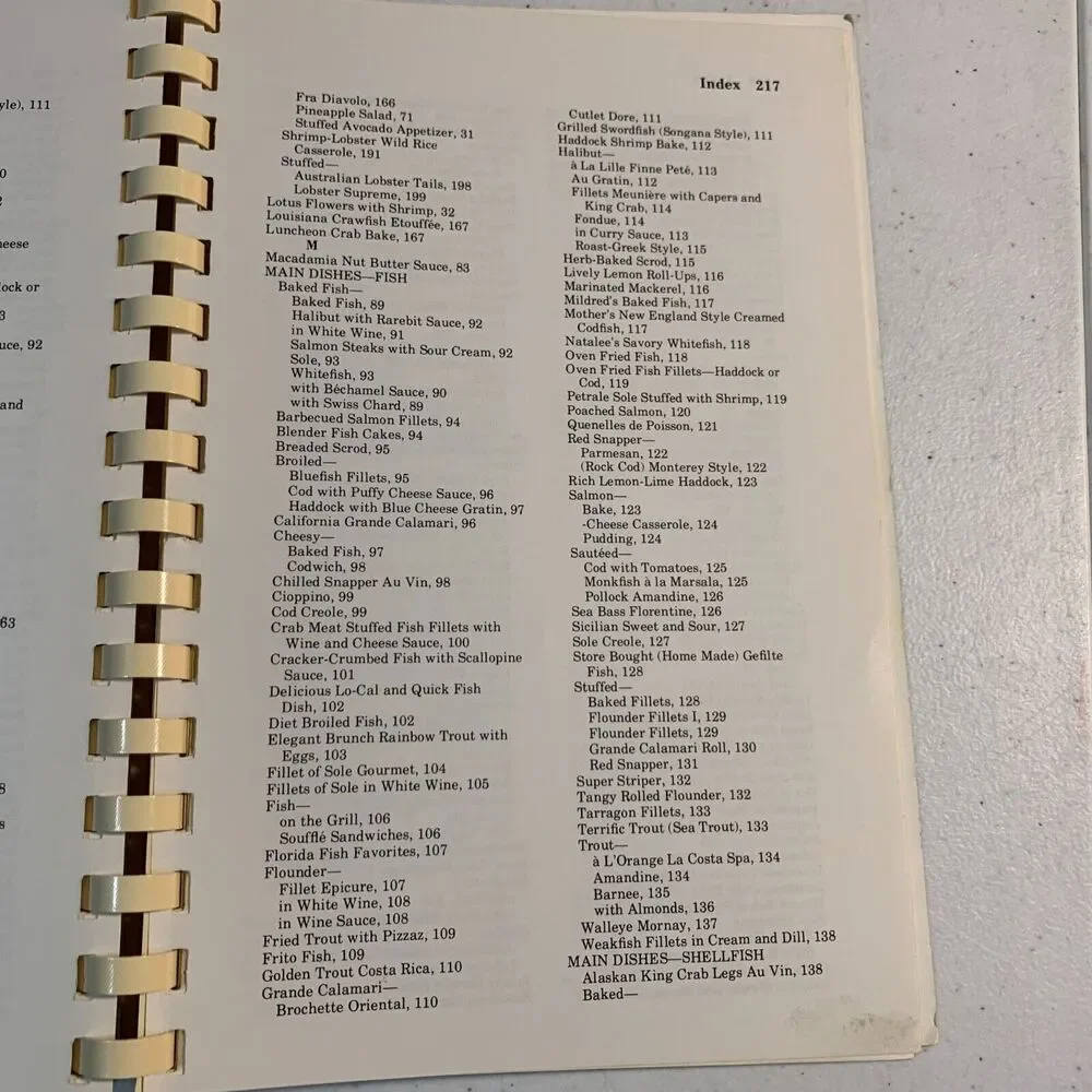 vintage cookbook Galley Greats fish seafood 1982 National Fisheries Institute
